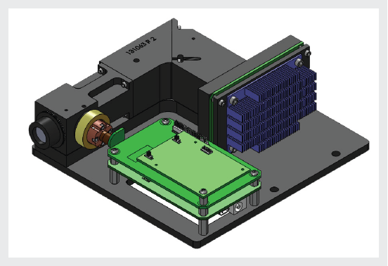 Image of the Wasatch Photonics OEM custom spectrometer module.