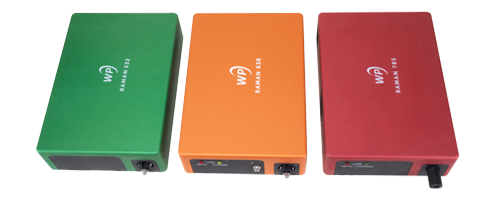 Image of 3 of the X Series for Raman Spectroscopy from Wasatch Photonics.